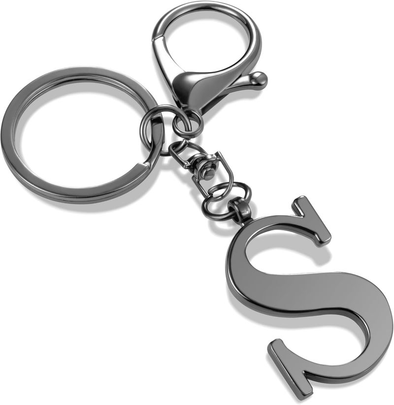 LAXPICOL Gold Letter A-Z Keychain for Women Bag Charms Purse Charms For Handbags Metal Alphabet Initial Letter Keychain - Image 1
